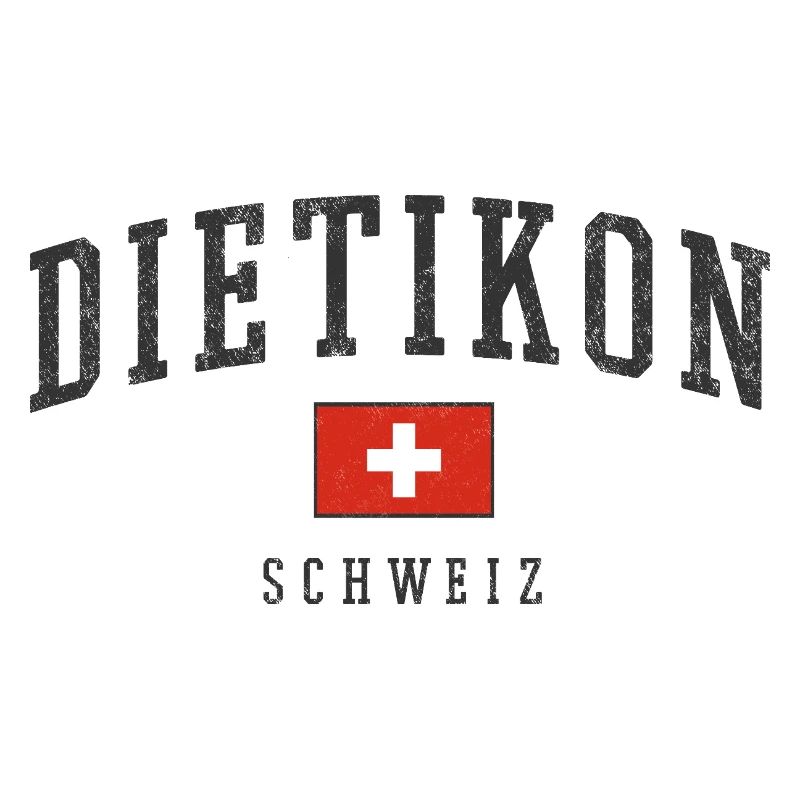 Dietikon Schweiz Emblem Retro