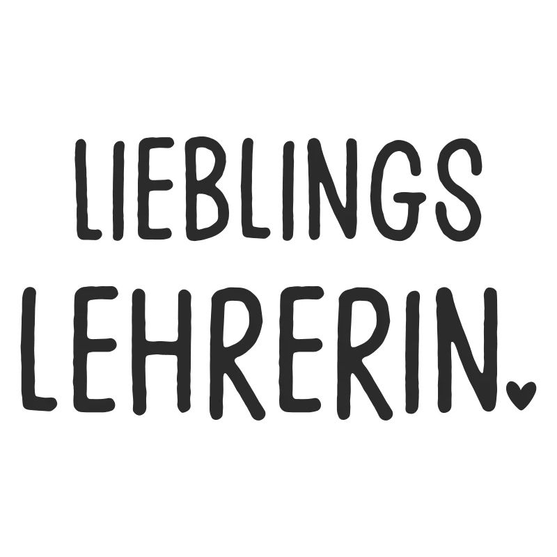 Lieblingslehrerin Lehrin mit Herz