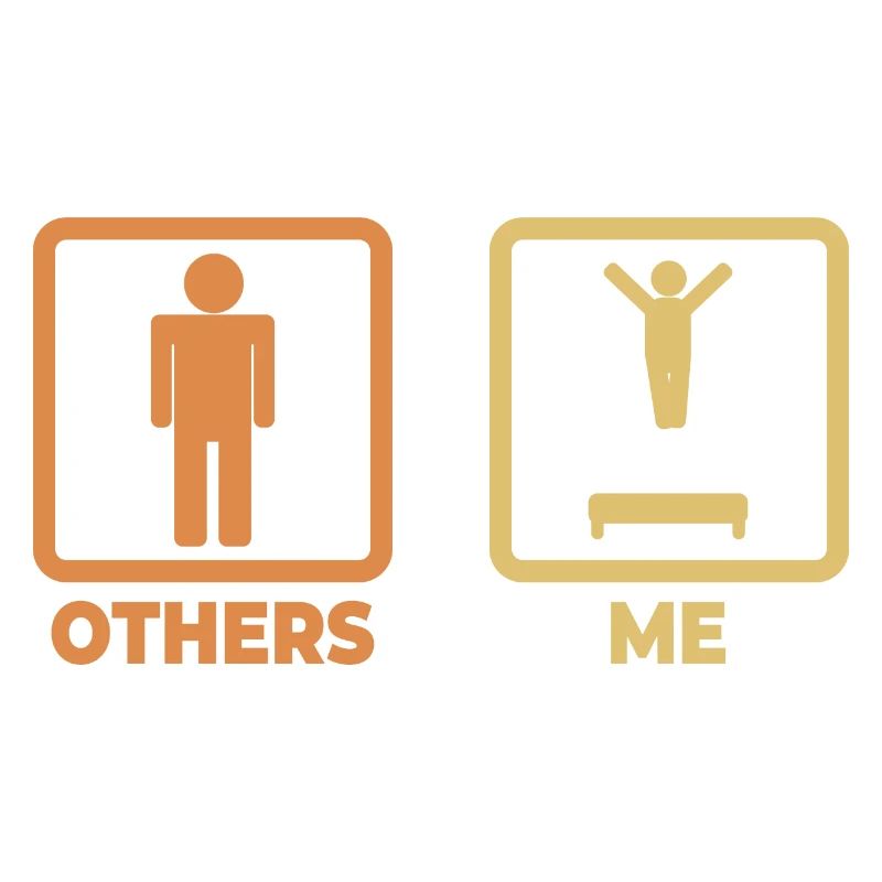 Trampolin Strichmännchen