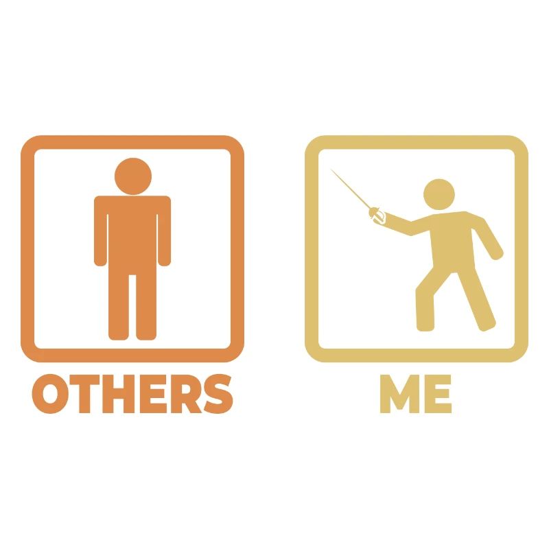 Fechter Strichmännchen