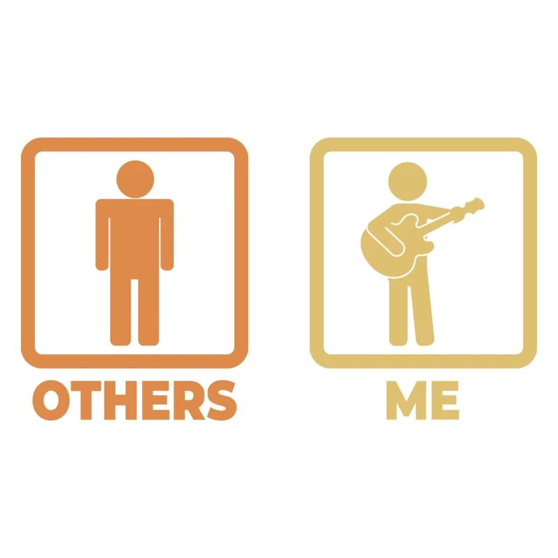 Gitarrist Strichmännchen