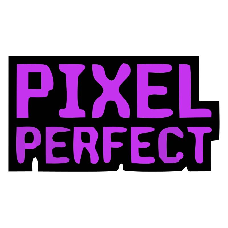Pixel Perfect Schriftzug Gamer