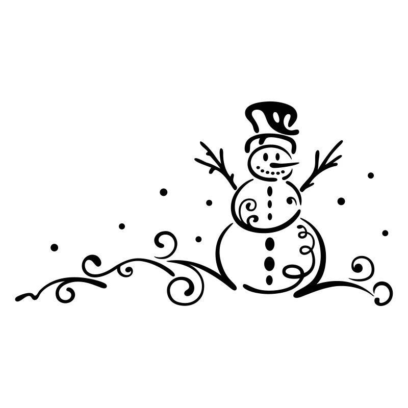 Schneemann Winter Schneeflocken Schnee
