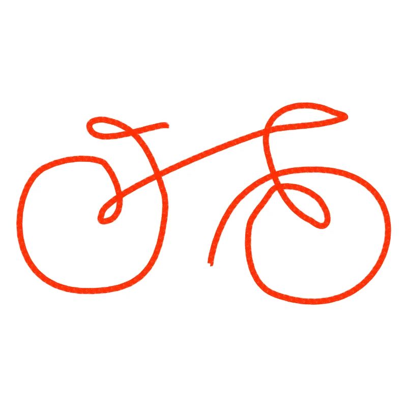 Fahrrad Hand gezeichnet