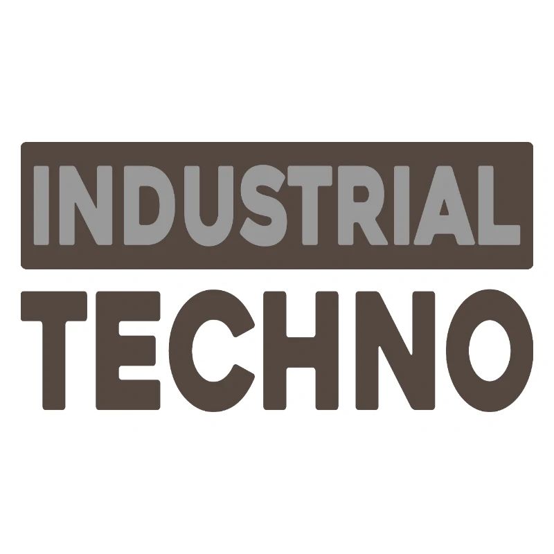 Industrielle Techno-Typografie