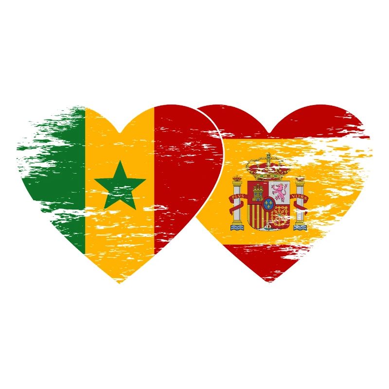 Senegal_Spanien_Flagge_Herz_used