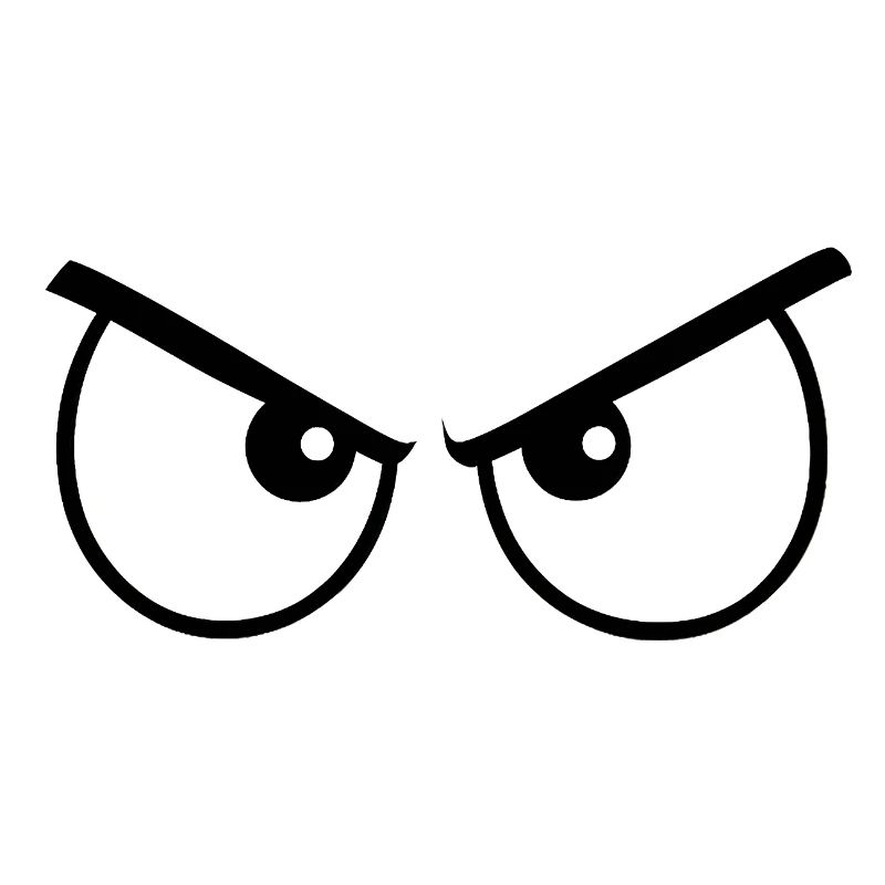 Wütende Augen