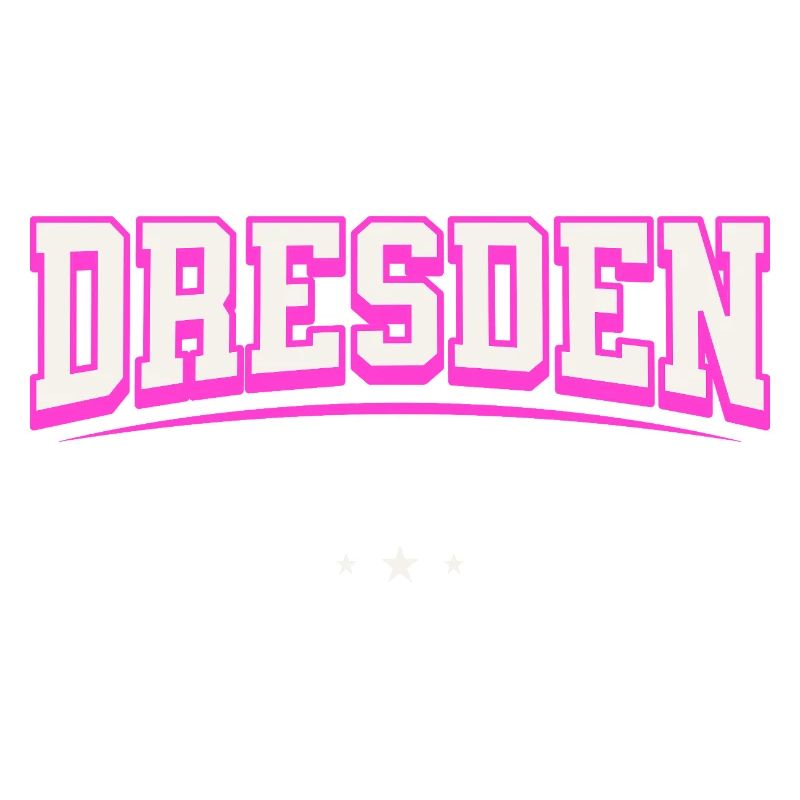 Dresden Retro Emblem Pink