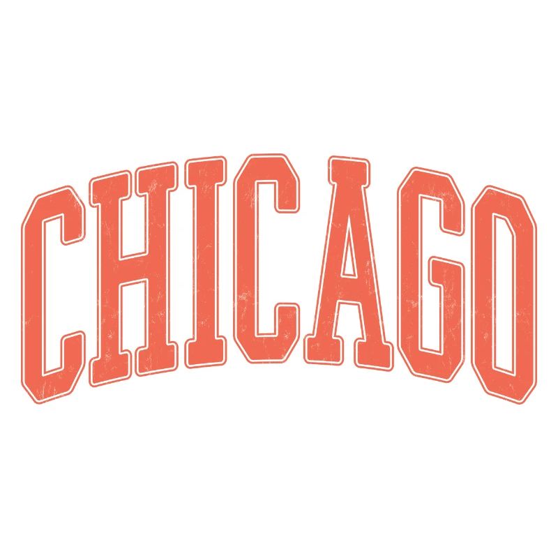 Chicago Arched Block Schriftzug