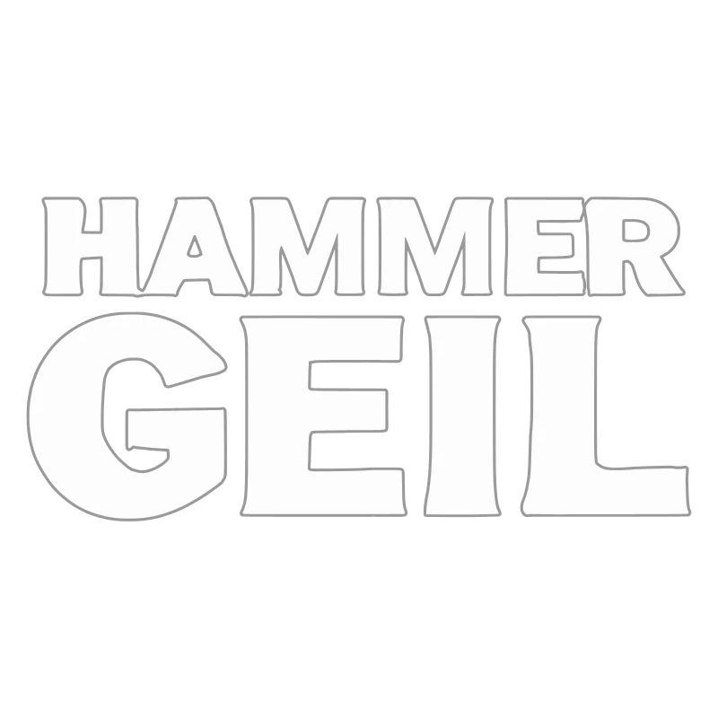 HAMMER GEIL – Handgezeichnetes Werkstatt-Design 