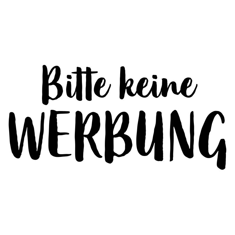Bitte keine Werbung Aufkleber Briefkasten