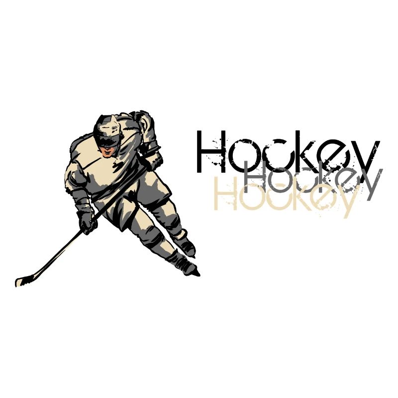Eishockey Action Illustration