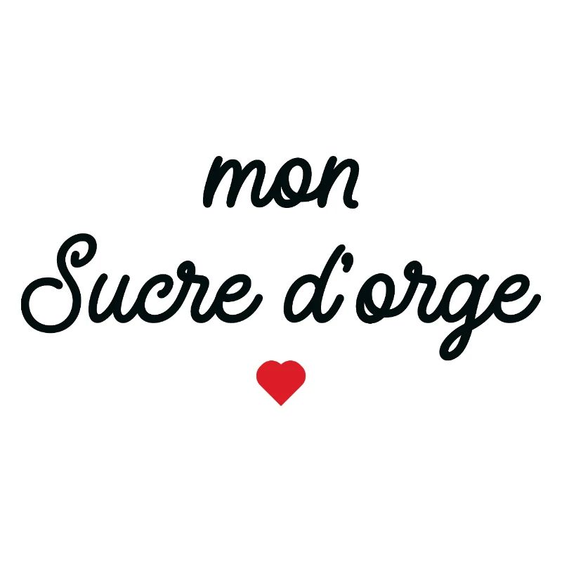 Mon Sucre d'Orge Script Cœur Rouge