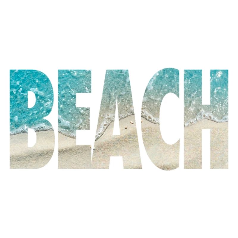 Tropische BEACH Ozean-Text-Vibe
