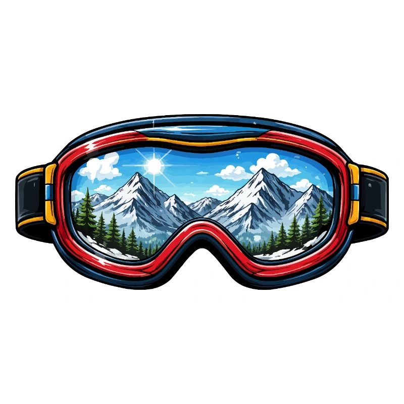 Skibrille Landschaft