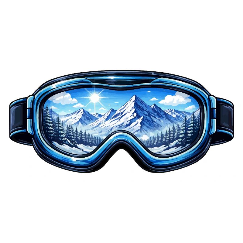 Skibrille Berge Panorama