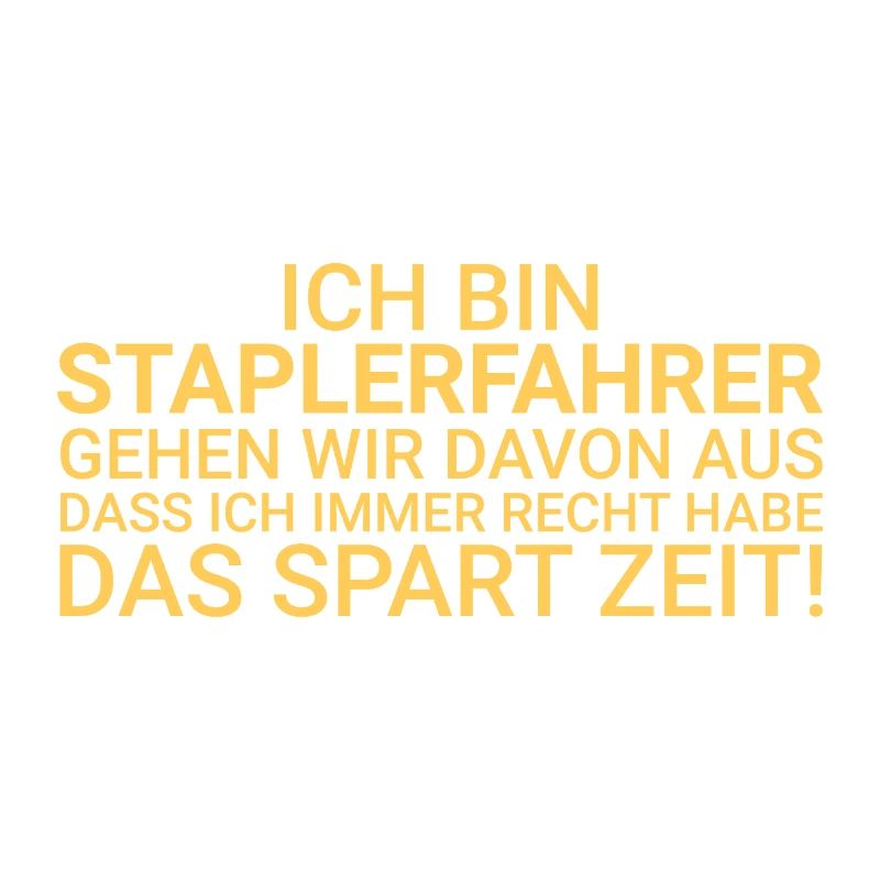 Staplerfahrer Zeit Sparen Gabelstaplerfahrer