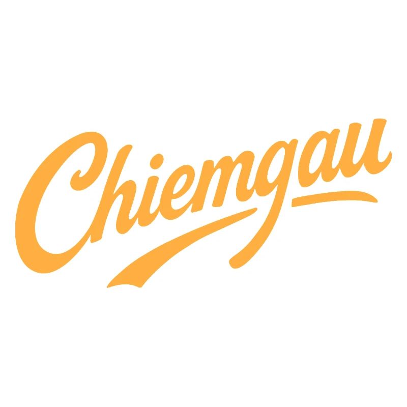Chiemgau Schriftzug Bayern