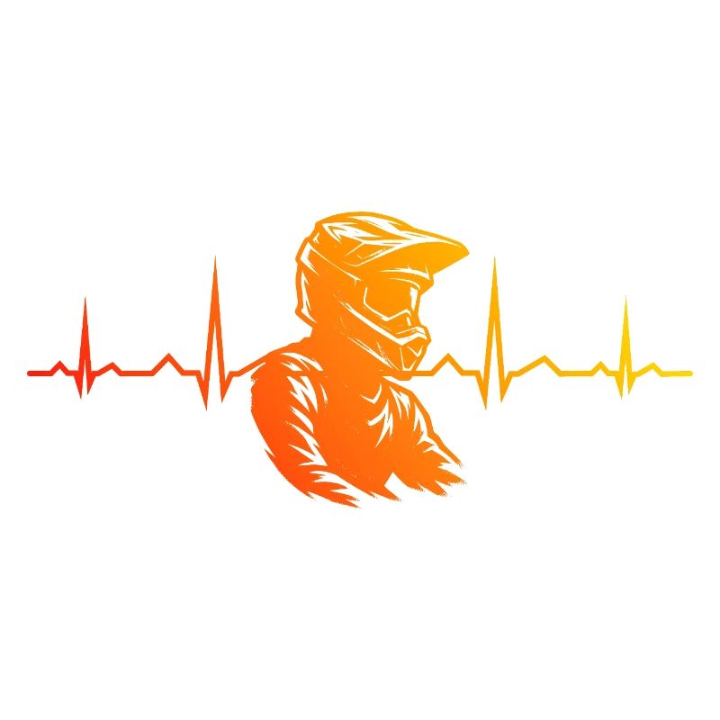 Klassisches Motocross Motiv