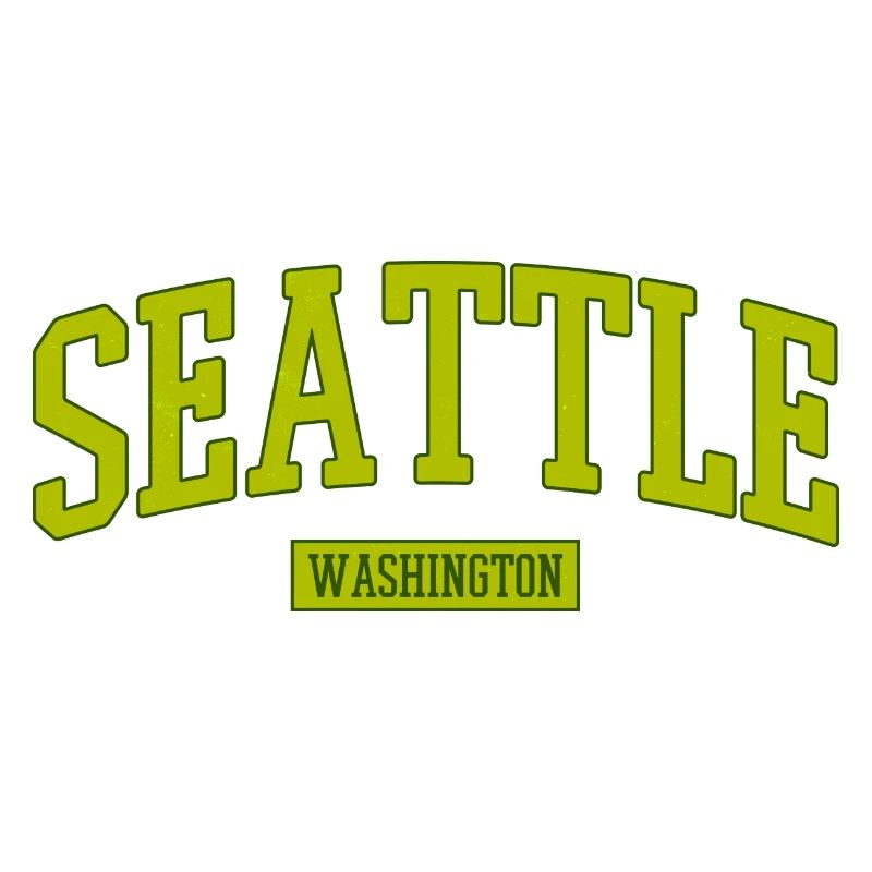 Seattle Washington Schriftzug