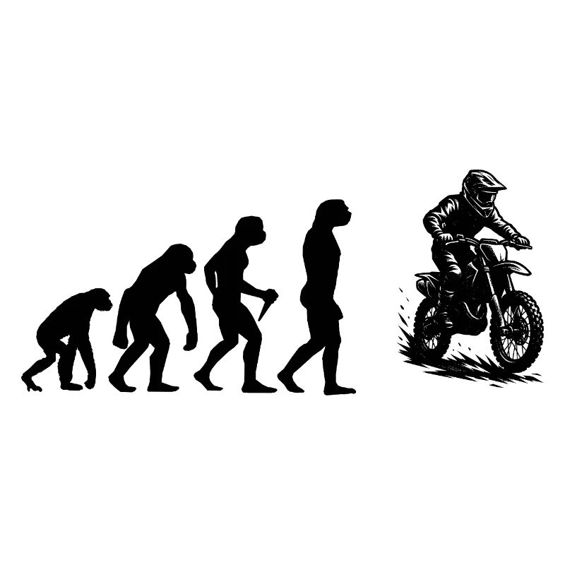 Klassisches Motocross Motiv