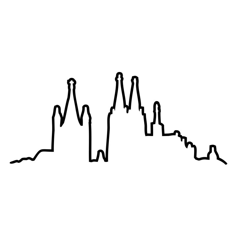 Kölner Skyline Kontur