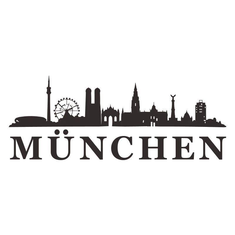 München Skyline Silhouette