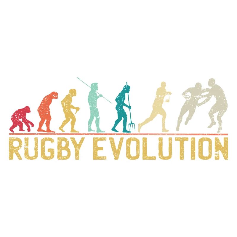 Rugby Evolution Silhouette Design