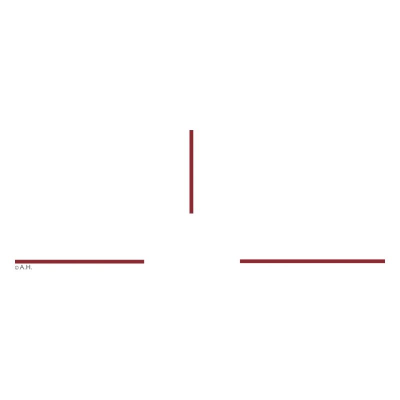 Minimalistische Rotlinien-Grafik