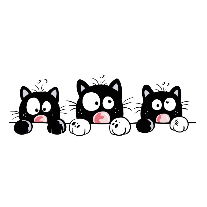 Neugierige Katzen