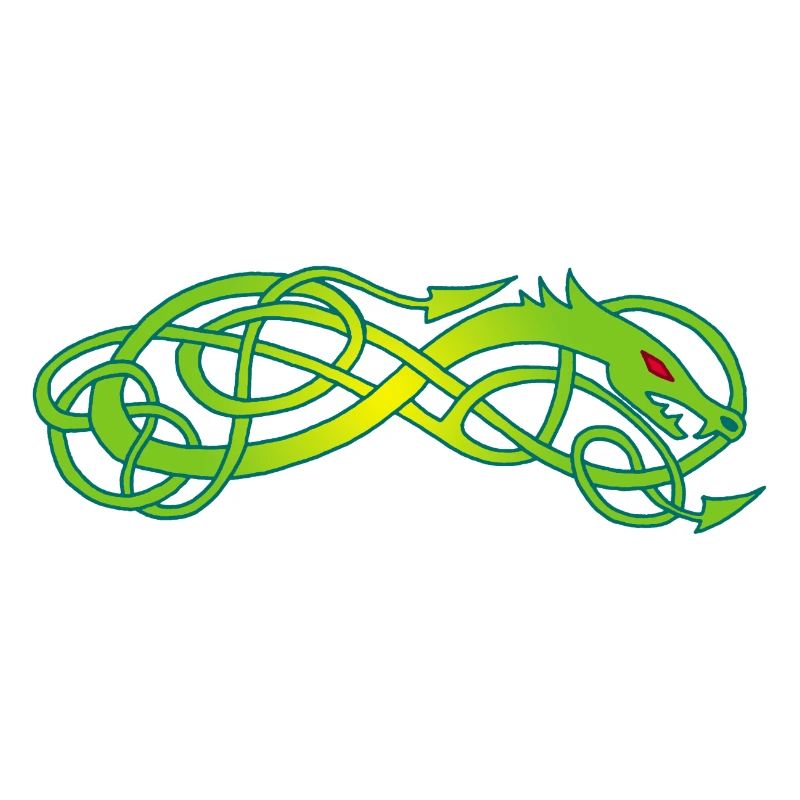 Serpent celte vert