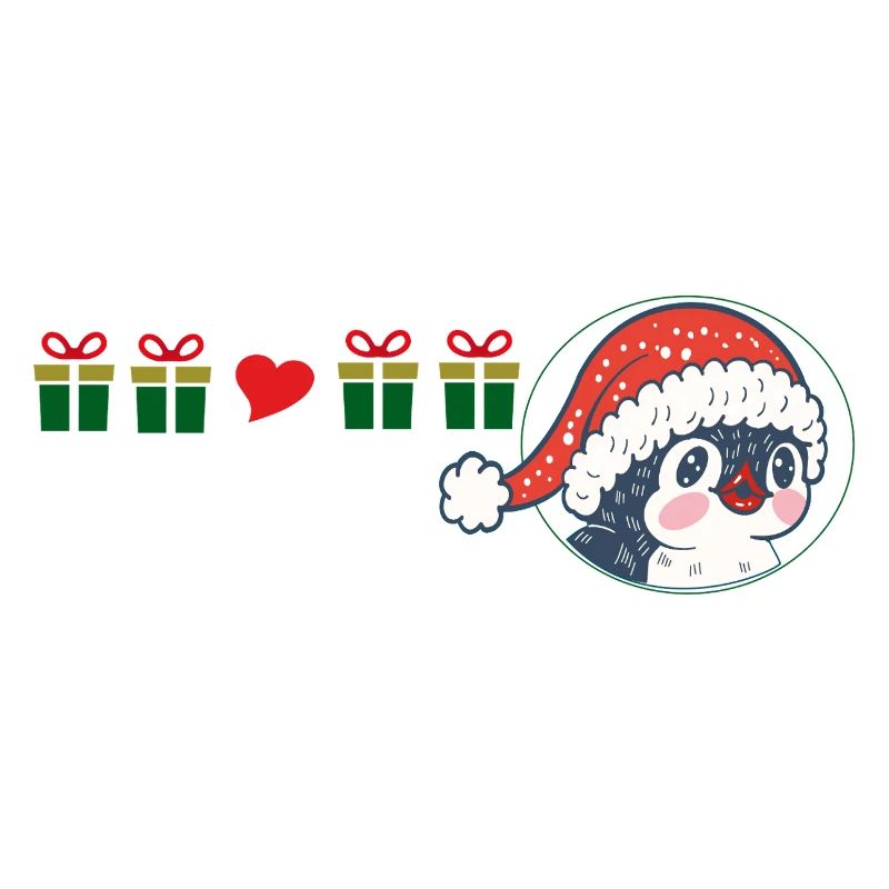 Pinguin mit Weihnachtsmütze