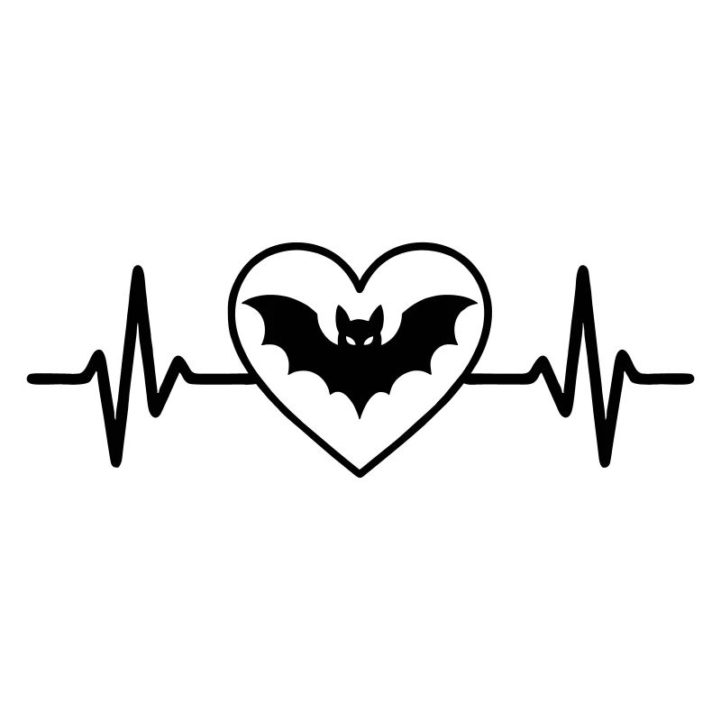 Fledermaus Halloween Herz