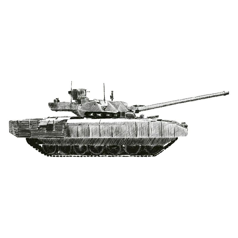 Monochrome Panzer Silhouette