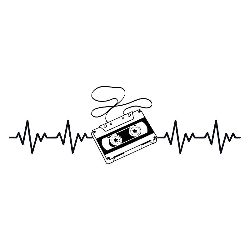 Kassette Retro EKG Herzschlag