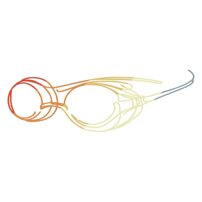 Schwimmbrille Zeichnung