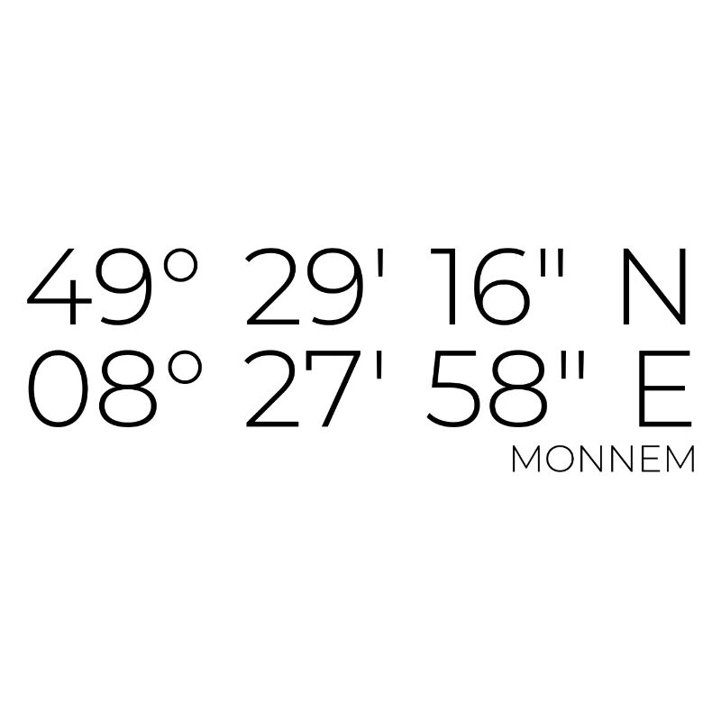 coordinates Monnem Mannheim