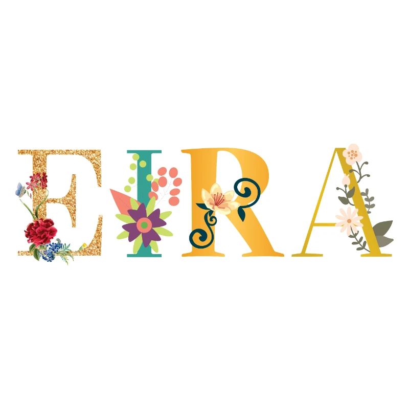 Le nom de l’EIRA est décoré de fleurs