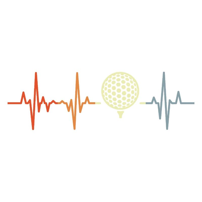 Herzschlag Golf Ball