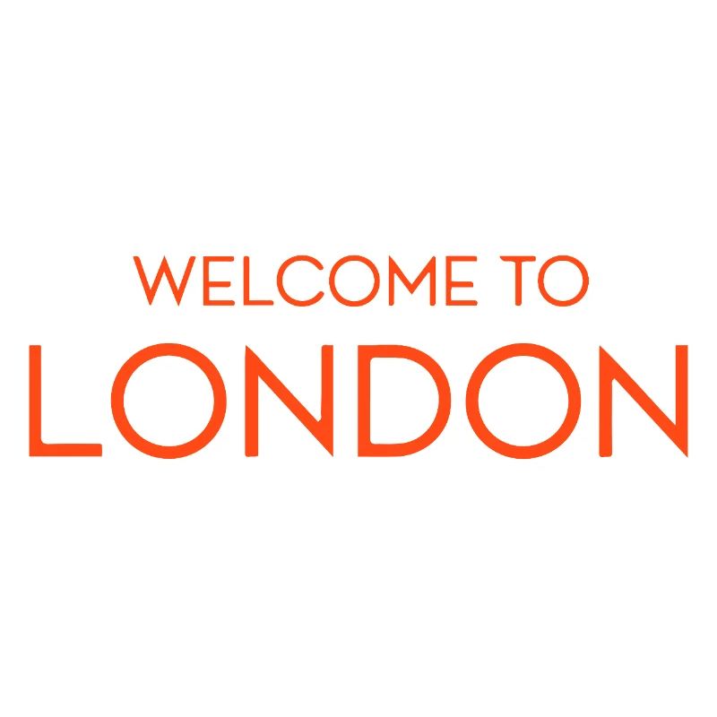 Londoner Willkommens-Neon-Schild
