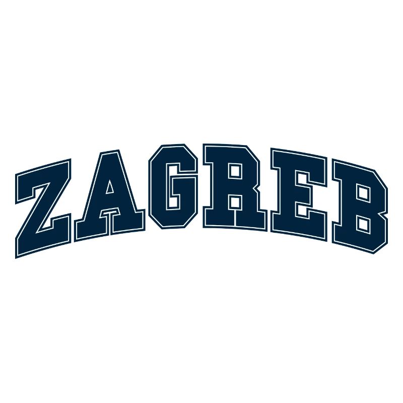 Zagreb Varsity Schriftzug