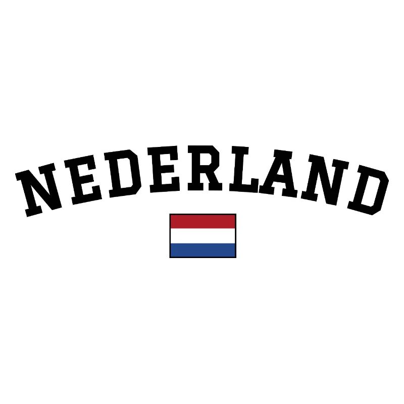 Nierderlande Flagge Design Schwarz