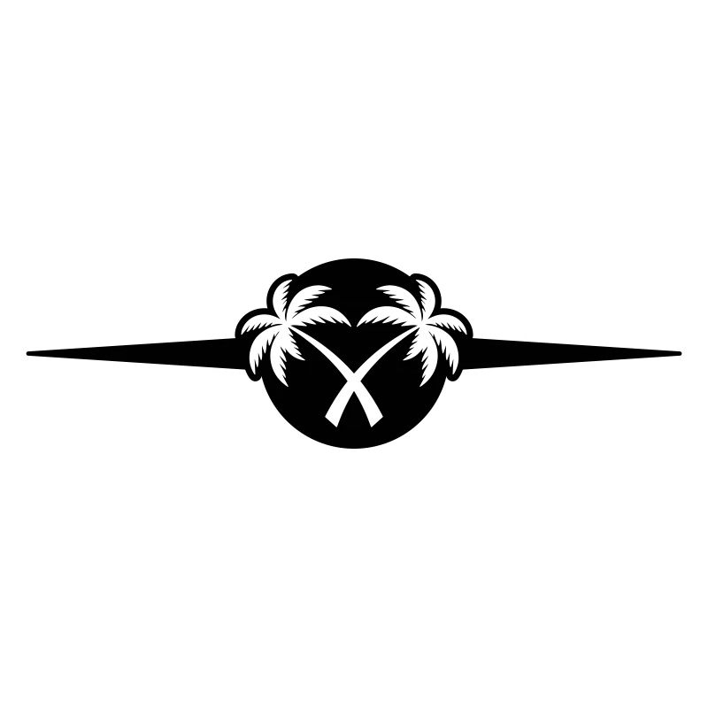 Palmen Strand Symbol