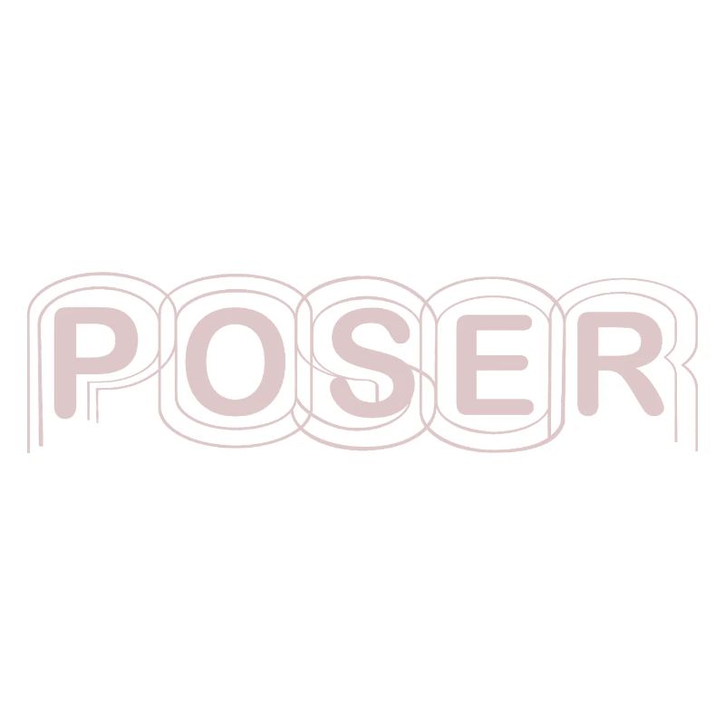 Minimalistisches POSER-Textdesign