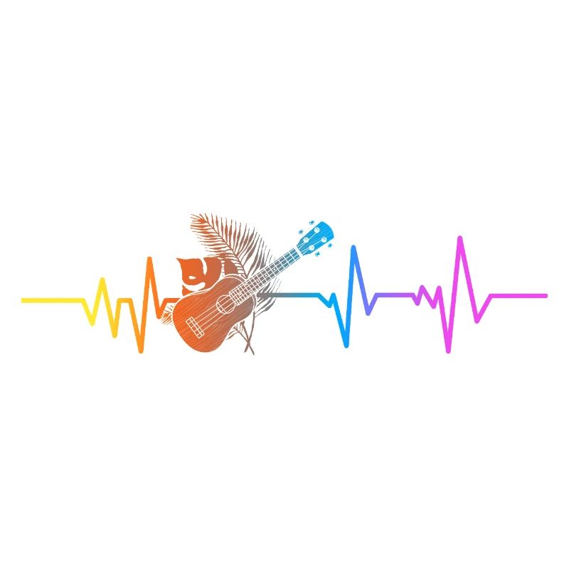 Hawaiian Ukulele Uke Heartbeat