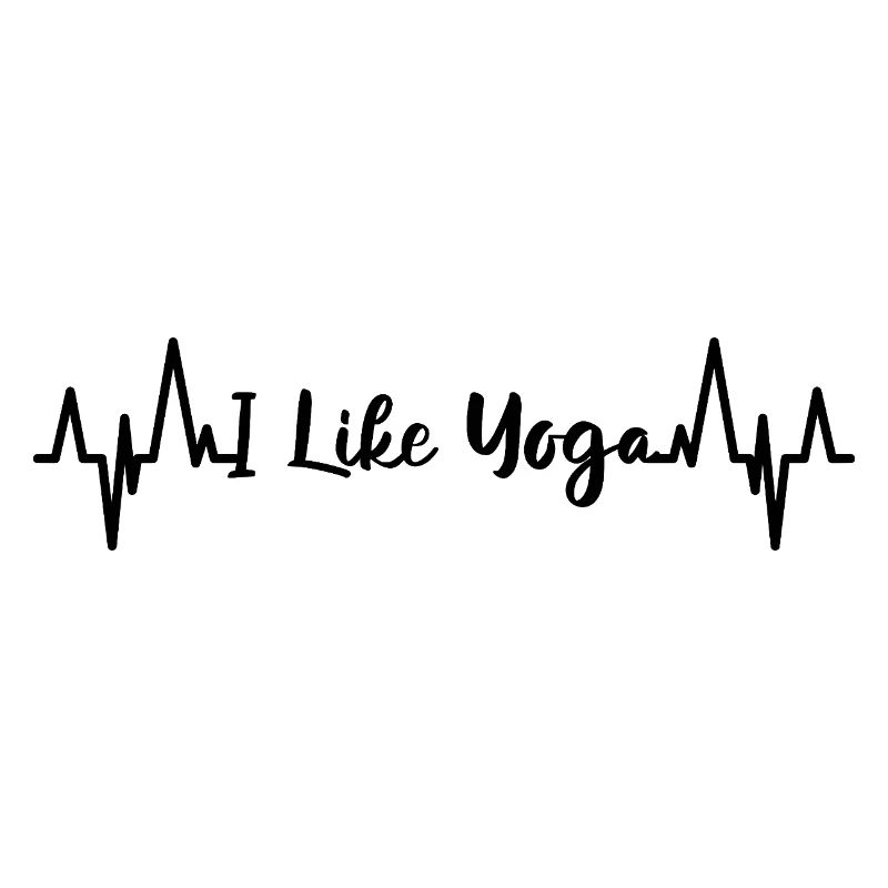 Ich mag Yoga Herzlinie