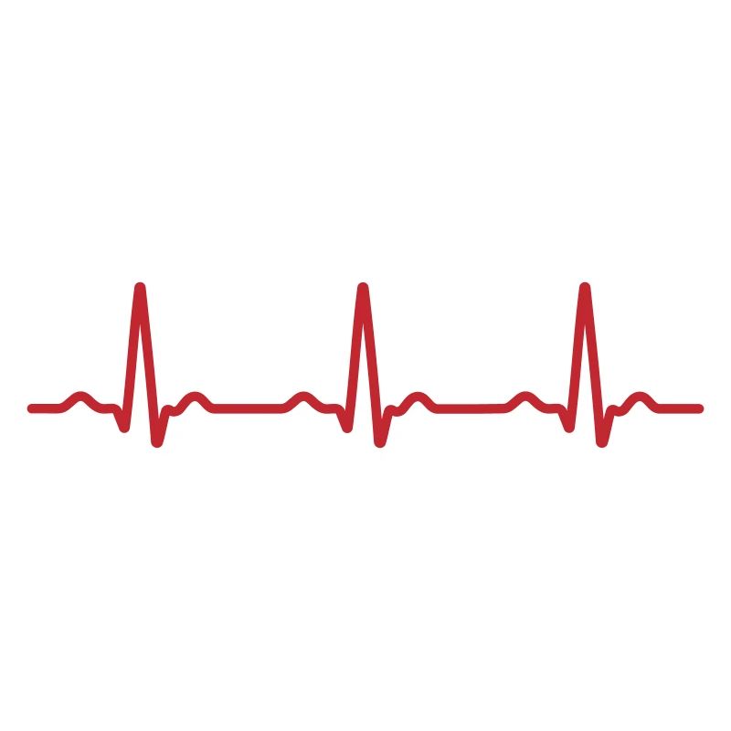 Nahtloses rotes EKG-Herzschlagmuster