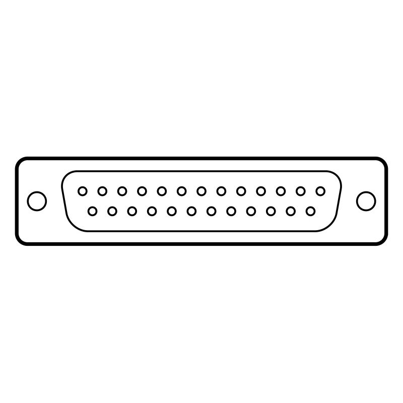 DB 25 Connector Parallel, Drucker