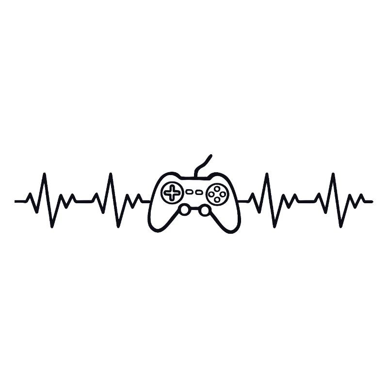 Controller Gamer EKG Herzschlag