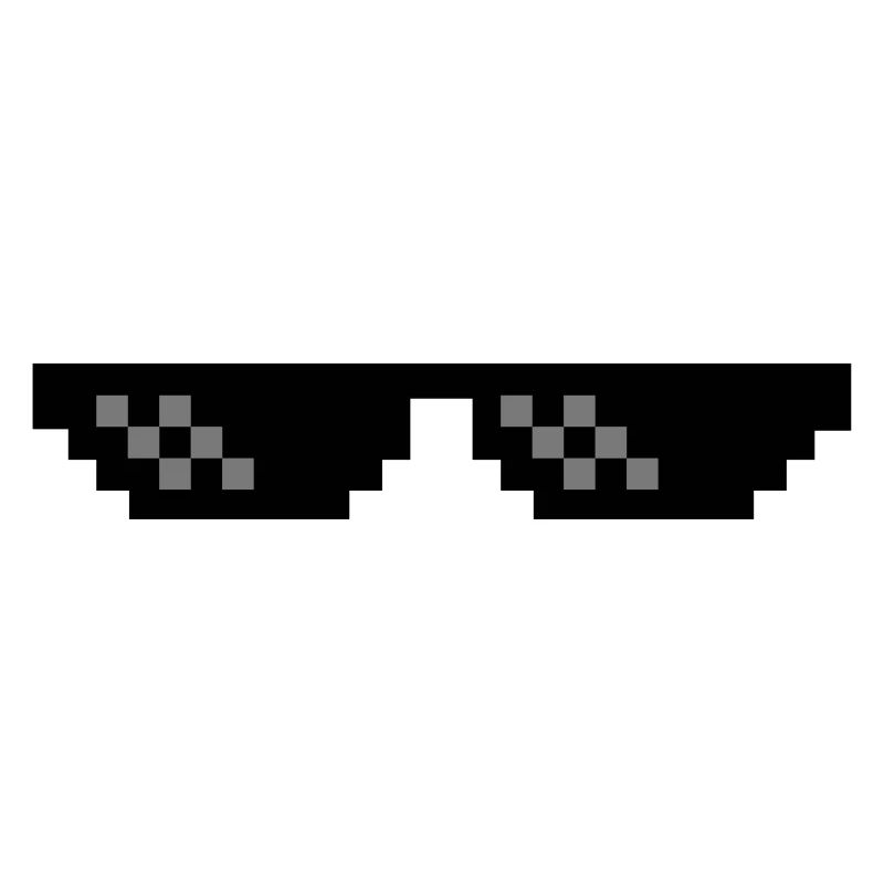 Pixel Brille Gangster